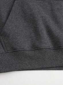 Men's Anime Hoodie Otaku Chic Manga Majesty Realm Fandom Flair Geek Groove Streetwear Sweatshirt Casual Cool Hip Hop Fashion Hooded Jacket For Anime Fans And Cosplay Enthusiasts - 深灰色 - 查看 3