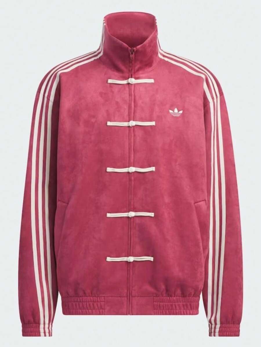 Adidas & Tang Suit Men Hanfu Chinese Traditional Clothes Long Sleeve Jacket , Tang Suit Jacket, Chinese Style, Chinese Embroidered Jacket For Men - 紅色 - 查看 1