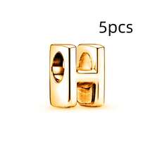 5 hạt cườm thông thường, 26 hạt cườm chữ cái màu vàng trơn từ A-Z, thích hợp để tự làm trang sức, vòng cổ, vòng tay, bông tai, dây đeo túi xách, móc khóa, mặt dây chuyền khóa kéo. - Nhiều màu - Xem 22