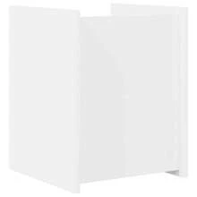 vidaXL Zeitschriftenständer Weiß 35 x 35 x 45 cm Holzwerkstoff - Weiss - Übersicht 6