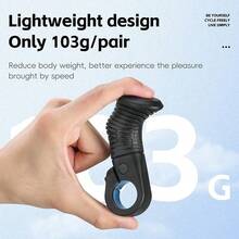 MTB Thumb Grips Mountain Bike Inner Bar Ends Aluminum Alloy With Rubber Grip Provides Multiple Hand Positions, Reduce Hand Fatigue, Universal Fit For 22.2mm Handlebar