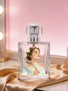 Elegant Camellia Mist Transparent Glass Spray Bottle - Leak-Proof Perfume Bottle, Refillable For Liquids/Soap, Suitable For Commercial Use, Salons, Spas And Travel, European Style Glass Bottle, Portable, Unisex