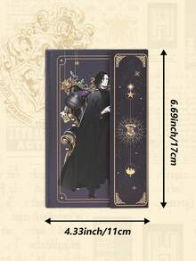 1Pc Exquisite Magic Wizard Notebook, Anime Harry Potter Figure Harry Ron Hermione Malfoy Snape Book, Cartoon Character Hard Cover Fold Notebook For Harry Potter Book Fans, Christmas Gifts, Journaling, Diary, Official Stationery Supplies Presents To Adults Teens Back To School [Officially Licensed]