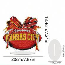 Fairyland JinWenn Decor For Home Diamonds Art Kit Decorations, Football Diamonds Painting Kit For Adult Tabletop Gift DIY 5D Diamonds Dots Kansas City Home Special Crystal Diamond 7.24x7.87 Inch - DP02559 - 查看 4