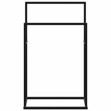 vidaXL Servilletas de puerta sobre pied noir 48x24x78,5 cm Fer - Negro - Ver 4