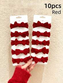 20/10/5/1pcs Set Chinese Style Red Bow Hair Scrunchies, Elastic Hair Ties, New Year Ponytail Hair Accessories ,Hair Rubber Bands ,Hair Rope Head Accessories - Multicolor - View 17