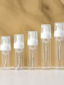 1PC 100/150ml White/Transparent Mousse Sparkling Bottles, Cleansing Foam Bottles, Cosmetic Dispensing Bottles Shampoo, Hand Sanitizer Foaming Bottle - White - View 5