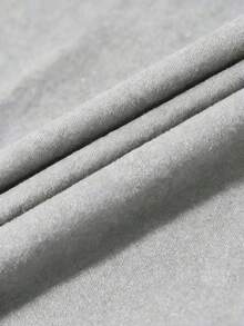 Bộ 2 món gồm áo thun ngắn tay cổ tròn in họa tiết Paris và quần skinny, thích hợp cho nữ mùa hè. - Xám - Xem 5