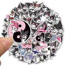 SANRIO 50 miếng dán hoạt hình  - Hình dán trang trí chống thấm nước cho hành lý, sổ tay, bình nước, đàn guitar, điện thoại, đồ chơi, ba lô và mũ bảo hiểm, lý tưởng cho người hâm mộ  và đồ trang trí dễ thương cho sổ lưu niệm. - 50 CÁI - Xem 3