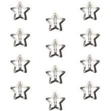 20pcs Silver Star Hair Clips | Y2K Metal Snap Grip Claws | Retro 2000s Hair Accessories For Women Girls School Party - 20 CÁI - Xem 6