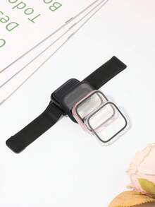 3-Pack Protective Case Compatible With Apple Watch Series SE/Ultra/11/10/9/8/7/6/5/4/3/2/1 38mm 42mm 46mm 45mm 44mm 40mm 41mm 49mm, Includes Tempered Glass Screen Protector, Hard PC Protective Frame, And Ultra-Thin Front Cover