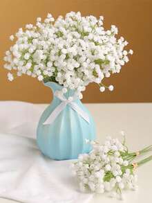 人造满天星花,白色满天星,白色假花,散装假满天星花束,适用于家居装饰、桌面装饰、DIY插花、婚礼和节日派对装饰、家庭和户外花园装饰、婚礼、派对、房间装饰、圣诞节装饰。 - 彩色 - 查看 6