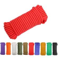 10M 4mm Diameter 7-Core Colored Silk Paracord Outdoor Warning Rope Tent Hanging Rope Multi-Functional Outdoor Rope DIY Craft Rope - Multicolor - View 12