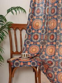 1件装多功能波西米亚风格印花窗帘，可用作门帘、窗帘或节日装饰 - 多色1 - 查看 9