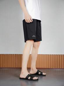 Men's Summer Outdoor Sports Soft Bottom Beach Slippers, Casual Indoor Home - Black - View 6