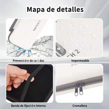Kit de accesorios para el modelo 2 de NintendoSwitch, incluye estuche de transporte, paquetes de alcohol, paño libre de polvo, pegatinas, llavero, estent, caja de tarjetas, pegamento libre de polvo, bolsa, manga de dedos, manga de control remoto multicolor, protector de Joy-Con, estuche de trasfondo transparente, manga de asa transparente, línea de datos, película templada - Blanco - Ver 8