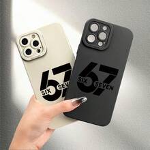 Funda de teléfono a prueba de golpes Una funda de teléfono elegante con un diseño minimalista de números, que ofrece protección completa para la lente contra caídas, compatible con los modelos de  17, 17 Pro, 17 Pro Max, así como de 11 a 16 Pro Max, Air, Mini y Plus. Es el regalo práctico perfecto, funda de teléfono suave, ligera, ajustada y a prueba de golpes. - 1 pieza - Ver 2