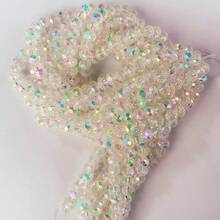 105/80/60/60pcs, 4/6/8/10mm Austrian Crystal Luminous Premium Glass Beads With Hole, Super Shiny, For Jewelry Making, DIY Handcraft Bracelet, Necklace Crafts