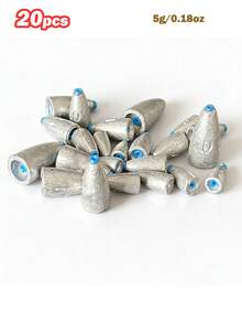 GOTURE 20 viên chì câu có lõi nhựa, không gây xước hoặc làm hỏng dây câu, chì câu chìm nhanh, tăng hiệu quả ném xa, thích hợp cho cả câu cá nước mặn và nước ngọt. - Nhiều màu - Xem 14
