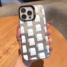Funda para teléfono: Funda con patrón de papel higiénico y excremento, compatible con los modelos  17/16e/16/15/14/13/12/11 Mini/Pro/Max/Air/X/XR/XSMAX/8/7 Plus, cubierta trasera mate anti-caída - Colores mezclados - Ver 3