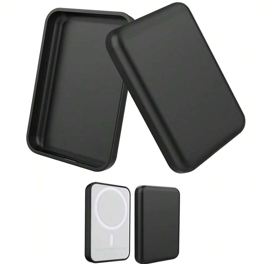 Transparent Wireless Magnetic Protective PC Hard Case Compatible With Apple Magsafe External Battery Pack