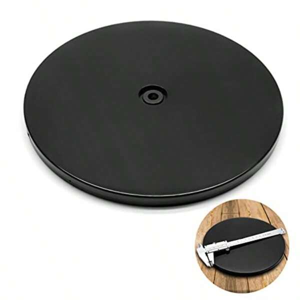 Jersvims 8 Inch Acrylic Turntable Platter Transparent Turntable Organizer Round Rotating Plate For Kitchen Pantry Cabinet Desk Rack Spice Cake Cookie Decorating