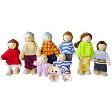 10件套暖心人物、猫狗摆件，家居装饰桌面摆件，客厅展示毛绒玩具，派对礼品，场景装饰配件 - 彩色 - 查看 8