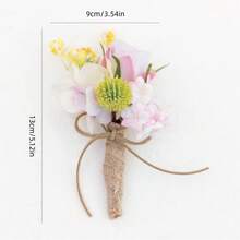1 Stück romantischer Brautstrauß, Wasserfallstrauß, Brautjungferstrauß, künstliche Rosen Hochzeitsdekoration, Bräutigam & Trauzeugen Ansteckblume, für Boho Hochzeitszeremonie, Jahrestag Wurfstrauß, Abschlussball, Heim-Büro-Esszimmer-Raumdekoration - Verschiedenfarbig - Übersicht 14