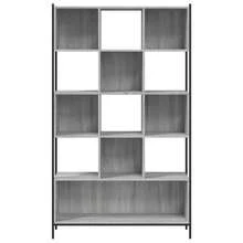 Larryhot Libreria Grigio Sonoma 102x28x172 cm in Legno Multistrato, Facile da assemblare, dall'estetica elegante e raffinata, pratica per riporre gli oggetti, la scelta ideale per l'organizzazione e la decorazione domestica - Grigio - Visualizzare 4