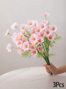 1 قطعة/3 قطع زهرة جربيرا اصطناعية بطول 17 بوصة - باقة زهور البوهيمي، مناسبة لديكور المنزل طوال العام، حفلات الزفاف الصيفية وطاولات الخريفية، زهور مزيفة مقاومة للبهتان للطاولة الطعام/التصوير الفوتوغرافي، ديكور الربيع/الصيف، باقة العروس - متعدد الألوان - مشاهدة 12