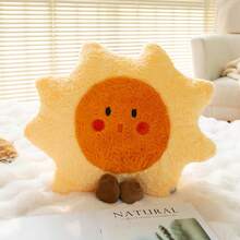 1个卡通毛绒太阳云朵抱枕，治愈系星月毛绒玩偶，儿童毛绒玩偶，少女卧室床头靠垫，创意家居沙发抱枕，可爱有趣的毛绒玩偶，适合作为女性生日、复活节、情人节和斋月礼物 - 彩色 - 查看 14