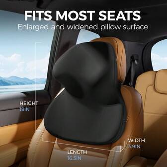 Maybach Dedicated Car Headrest, Memory Foam Neck Pillow, Integrated Neck Cushion For Luxury Car Seats, In-Car Nap Accessory