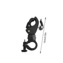 360 Degree Rotatable Bicycle Flashlight Clip, Bike Flashlight Holder Accessory For Mounting Flashlight - Black - View 2