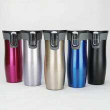 TendenciaTaza De Viaje Preservación Del Calor Vaso Aislado Al VacíoCalidad premium - Plateado - Ver 10