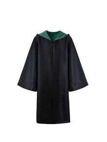 1pc Wizard Cloak | Unisex Hooded Cloak, Suitable For Role-Playing And School Activities | Authentic Wizard/Witch Robe | Premium Fantasy Costume With Adjustable Hood | Neutral Magic Cloak | Adult Wizard Hooded Cloak Set | Anime Convention Cosplay Costume - Multicolor - View 19