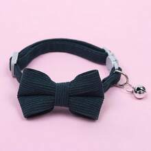 新款跨境宠物可拆卸领结项圈，配可爱猫铃项链，小型犬颈部装饰 - 彩色 - 查看 7