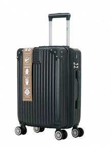 Carry-On Suitcase With 360° Wheels. The Wheels Are Removable. ABS. - Dark Green - View 1
