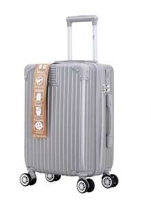 Carry-On Suitcase With 360° Wheels. The Wheels Are Removable. ABS. - 灰色 - 查看 1