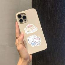 Sanrio 100PCS Cute Ins Cartoon Hello Kitty Graffiti Stickers For Helmet Bicycle Hand Account Pencil Case Decals Scrapbook Supplies Scrapbook Stationery