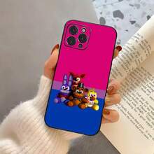 Five Nights At F-Freddys Fnaf Phone Case Compatible With  17, 16,15,14,13,12,11 Plus,Pro Max, Others Soft Black Cover, Cover Compatible With  17 Pro Max Case,  17 Pro Case,  17 Case,  16 Pro Max Case - z6 - 查看 7