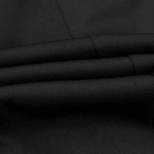 Vestido mini sexy con espalda descubierta, vestido de fiesta ajustado con cuello en V y tirantes para club y salidas nocturnas - Negro - Ver 8