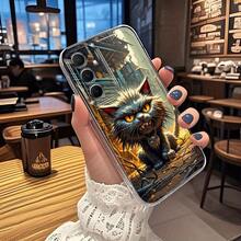 Adecuado para fundas de teléfono  Galaxy, nuevos modelos A5, A3, A02, A34, A13, A14, A32, A24, A12, A50, A54, A70, A73, A55s, NOTE 10F12, M10S, diseño creativo de espacio con dibujos animados, lazo, flores en forma de corazón y estampado de océano, funda protectora ultrafina transparente de TPU suave - Modelo 5996 IDKY - Multicolor - Ver 8