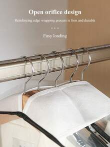 Full Coverage Breathable Garment Bag, Dress Cover, Dust Proof Bag For Clothes, Coats, Suits, Wardrobe Storage - Clear - View 5