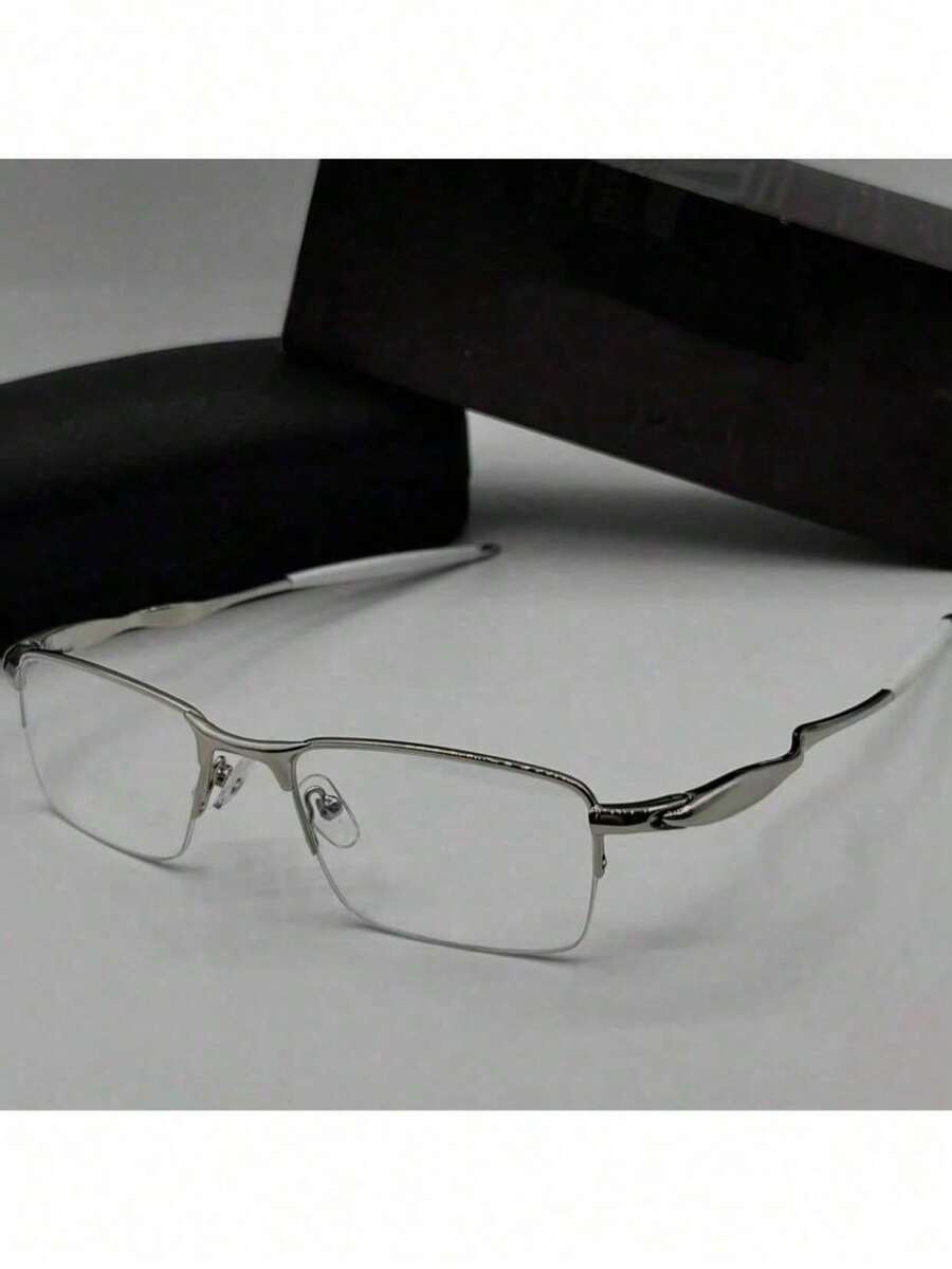 Men's Prescription Glasses - Modern And Elegant Style, Perfect For Everyday Wear! With A Sophisticated Design And High-Quality Materials, These Glasses Are The Ideal Choice For Those Seeking Style And Comfort. Buy Now And Look Stunning! - 銀色 - 查看 1