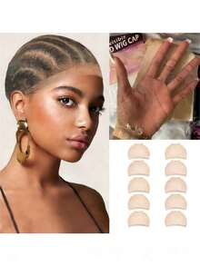 High-Definition Wig Caps, Ultra-Thin Transparent Wig Caps, Suitable For Lace Front Wigs, Elastic Nylon Material, Ladies' Wig Caps