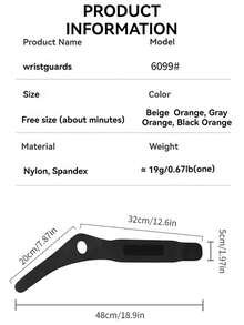 1pc Adjustable Breathable Compression Wrist Wrap For Badminton, Tennis, Golf, Yoga - Multicolor - View 2