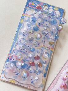 3D立体浮雕贴纸、金箔贴纸、钻石贴纸、手工可爱DIY装饰贴纸、精美3D立体动物贴纸