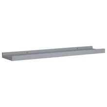 Larryhot Mensole Loggia per Foto 2 pz Grigie 60x9x3 cm in MDF, Facile da assemblare, dall'estetica elegante e raffinata, pratica per riporre gli oggetti, la scelta ideale per l'organizzazione e la decorazione domestica - Grigio - Visualizzare 3