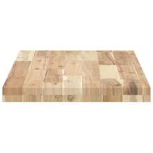 Larryhot Ripiano a Parete 100x40x4 cm Legno Massello Acacia Non Trattato, Facile da assemblare, dall'estetica elegante e raffinata, pratica per riporre gli oggetti, la scelta ideale per l'organizzazione e la decorazione domestica - Castano - Visualizzare 4
