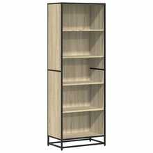 Larryhot Estantería madera de ingeniería roble Sonoma 60x35x170,5 cm, Fácil de montar, elegante y hermoso, y conveniente para almacenar artículos, es una opción ideal para el almacenamiento y la decoración del hogar. - Marrón - Ver 2